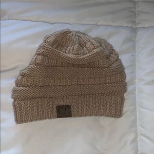 Tan CC Beanie